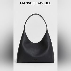 Mansur Gavriel Candy Hobo Black Leather